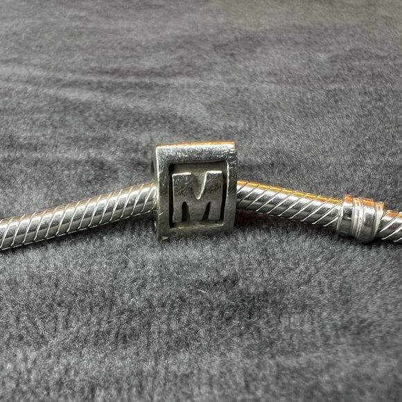 RETIRED Pandora Letter “M” Charm - Picture 2 of 3